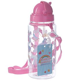 Sticlă pentru Copii cu Pai 450ml - Unicorn Fermecat Sticlă pentru Copii cu Pai 450ml - Unicorn Fermecat