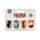 Set cu 4 Semne de Carte Magnetice - Feline - Fine Cats