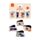 Set cu 4 Semne de Carte Magnetice - Nectar Meadows