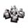 Set cu 4 Semne de Carte Magnetice - Originalul Stormtrooper