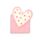 Set cu 4 Semne de Carte Magnetice - Inimi - Amore