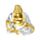 Mini Buddha Norocos cu Suport de Expunere