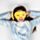 Pernă cu Mască de Ochi Relaxeazzz - Emoticon Somnoros