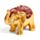 Mini Elefant Norocos cu Sclipici pe Spate