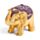Mini Elefant Norocos cu Sclipici pe Spate