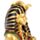 Tutankhamen Auriu cu Simbolurile Puterii