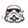 Puzzle în Formă de Cască de Stormtrooper - 130 piese