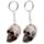 Breloc din Rășină - Craniu cu Trandafir - Skulls & Roses