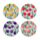 Set de 4 Suporturi de Pahare din Plută - Lalele - Tulips