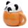 Cană cu Capac Decorat - Panda - Animale Drăguțe