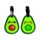 Set de 2 Etichete pentru Bagaje în PVC - Avocado - Foodiemals