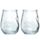 Set 2 Pahare din Sticlă 550ml - Mână Scheletru