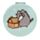 Oglindă de Poșetă - Pisica Pusheen - Crăciun