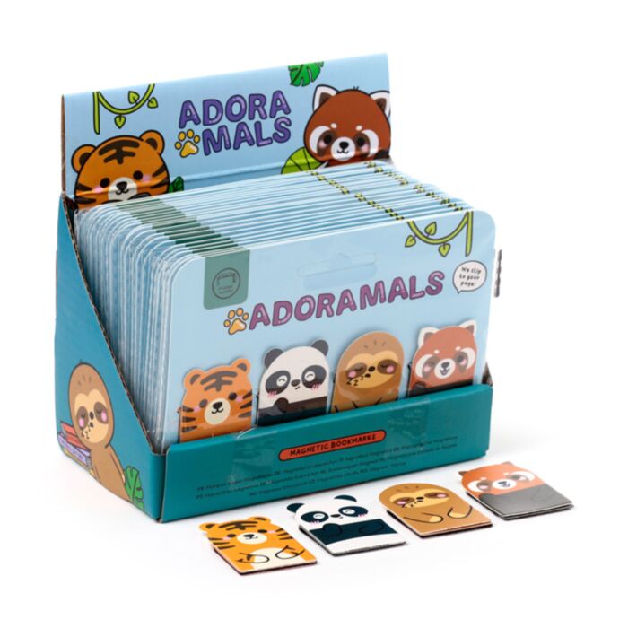 Set cu 4 Semne de Carte Magnetice - Animale Sălbatice - Adoramals