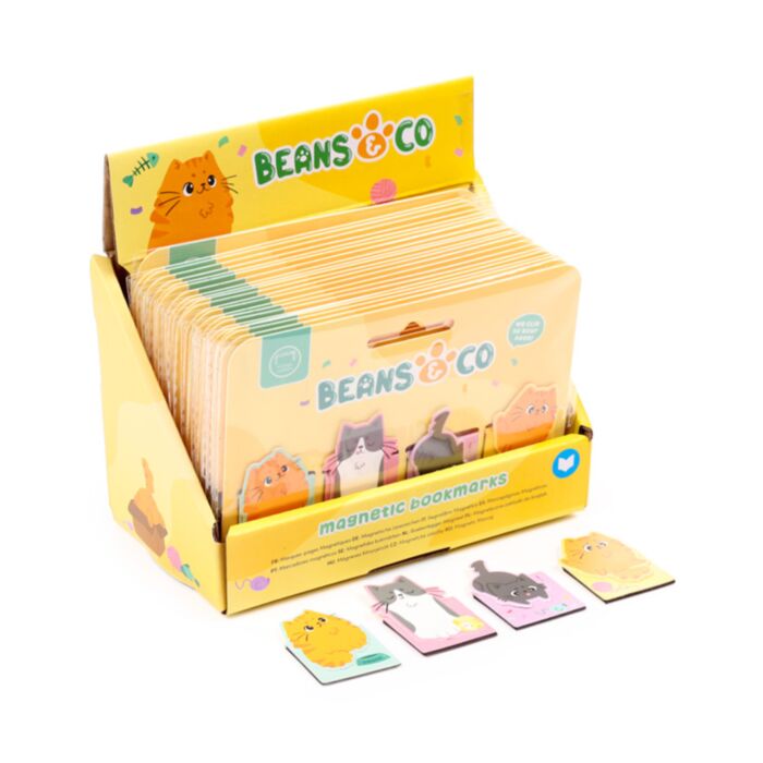 Set cu 4 Semne de Carte Magnetice - Pisici Beans & Co