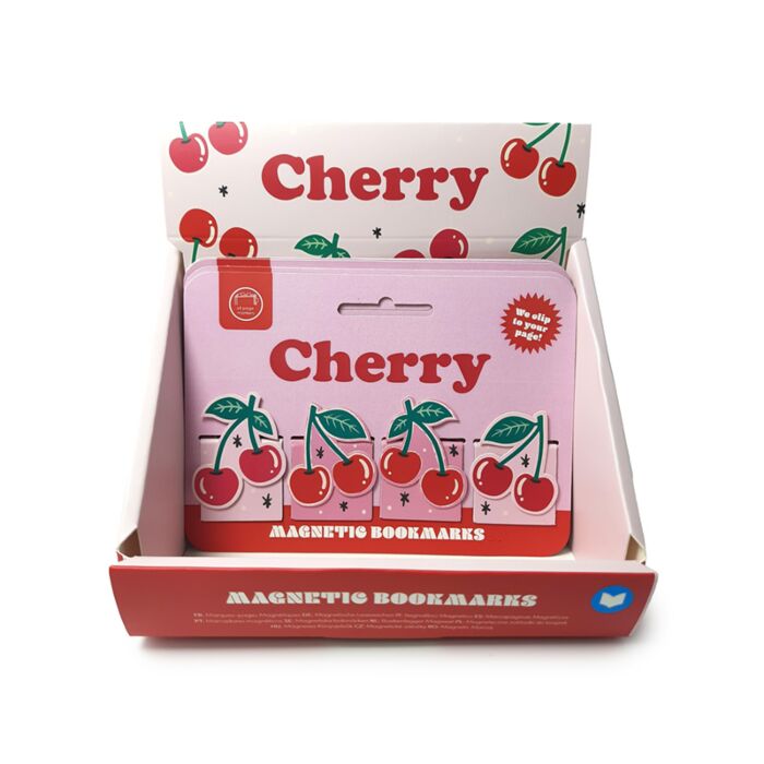 Set cu 4 Semne de Carte Magnetice - Cireșe - Cherry