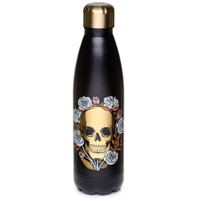 Termos în Oțel 500ml - Cranii și Trandafiri - Skulls & Roses