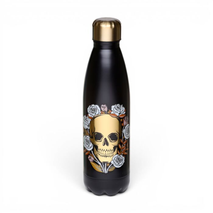 Termos în Oțel 500ml - Cranii și Trandafiri - Skulls & Roses