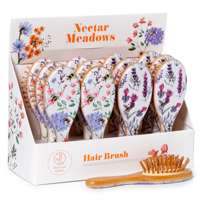 Perie de Păr în Bambus 100% - Nectar Meadows