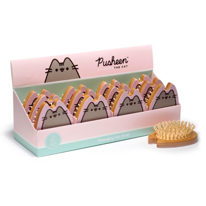 Perie de Păr în Bambus 100% - Pisica Pusheen
