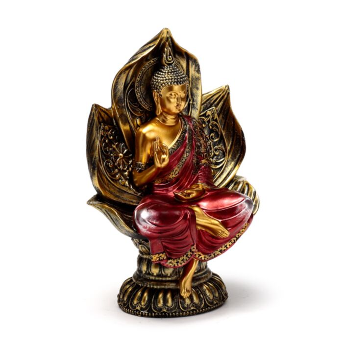 Buddha Tailandez - Roșu și Auriu - Lotus