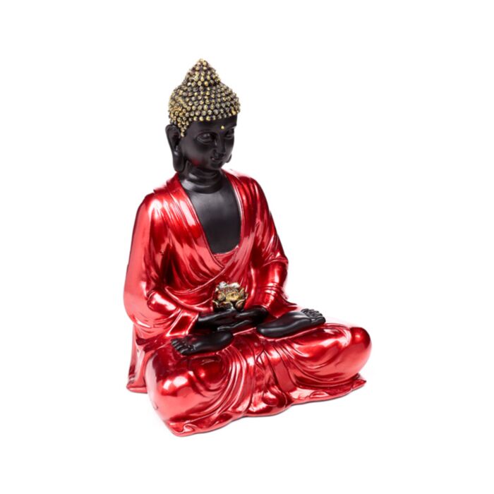 Buddha Tailandez - Roșu, Auriu și Negru - Contemplație