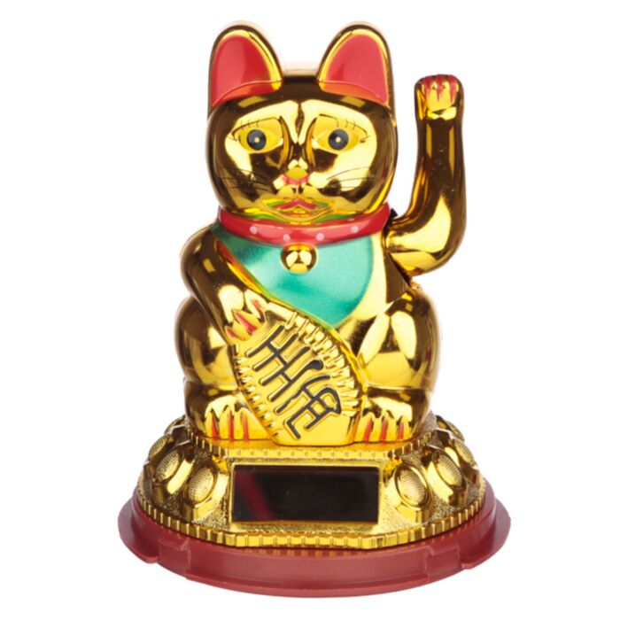 Pisică care Face cu Mâna - Maneki Neko - Auriu