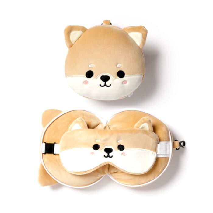 Pernă cu Mască de Ochi Relaxeazzz - Cățel Shiba Inu