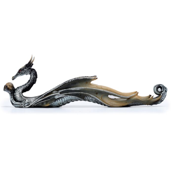 Arzător de bețișoare de tămâie - Dragon Argintiu