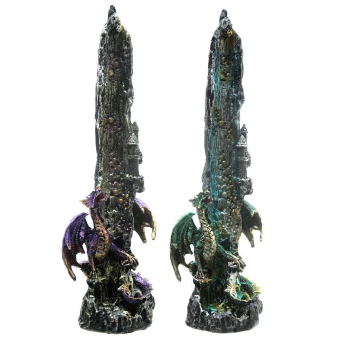 Arzător de bețișoare de tămâie - Vertical - Dragon sub Cascadă