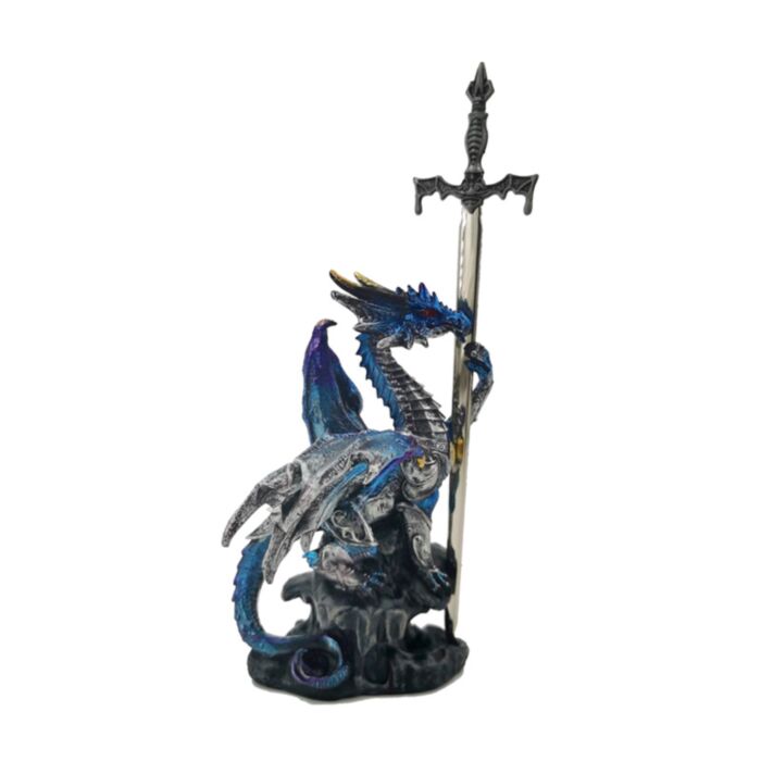 Dragon Albastru cu Sabie - Dark Legends