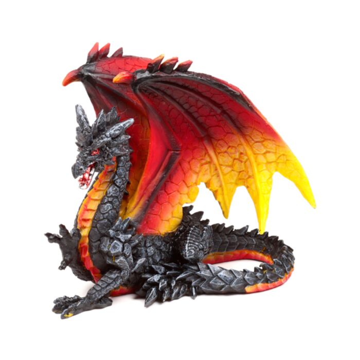 Dragon cu Aripi Înfocate - Obsidiană - Protectorul Nopții