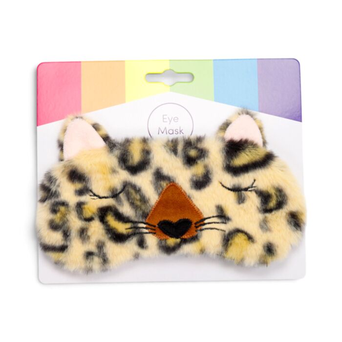 Mască de Ochi din Pluș - Leopard - Adoramals - Relaxeazzz