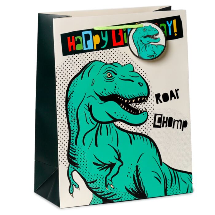 Pungă Cadou - La mulți ani - Dinosauria - L