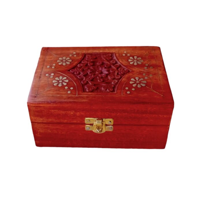 Cutie în Lemn de Mango pentru Uleiuri Esențiale - 12 Sticluțe