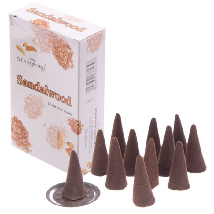 37164 Conuri de Tămâie Stamford - Lemn de Santal (Sandalwood)