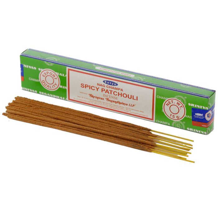 01364 Bețișoare de Tămâie Satya Nag Champa - Patchouli Picant