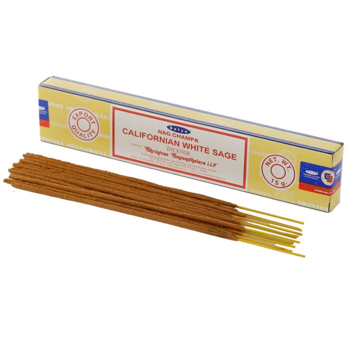 01406 Bețișoare de Tămâie Satya Nag Champa - Salvia Albă Californiană