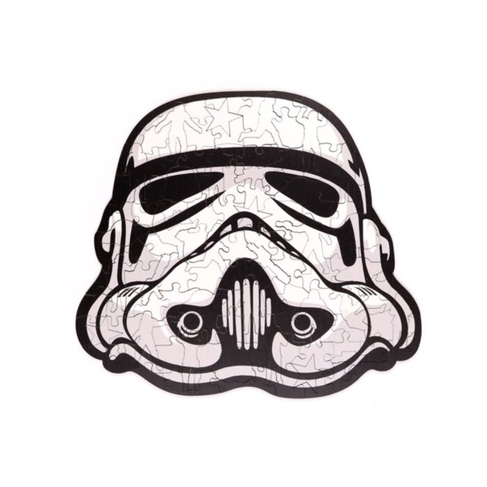 Puzzle în Formă de Cască de Stormtrooper - 130 piese