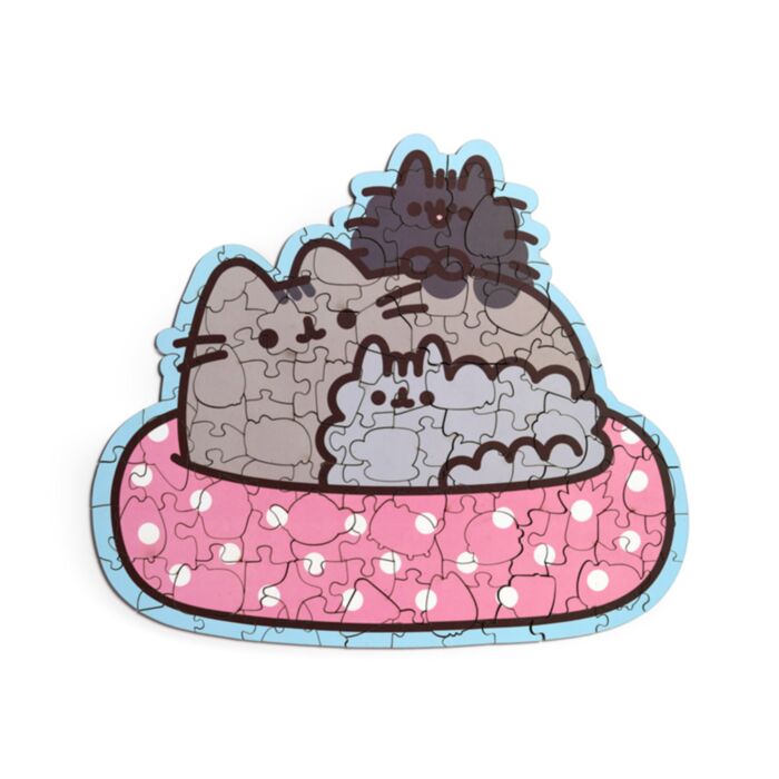 Puzzle în Formă de Pisica Pusheen - 130 piese
