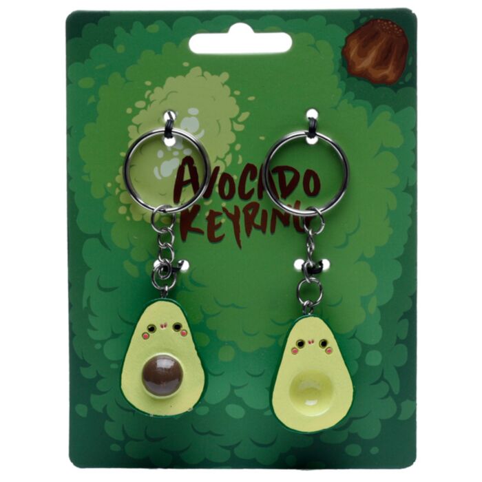Set cu 2 Brelocuri în Rășină - Avocado - Kawaii