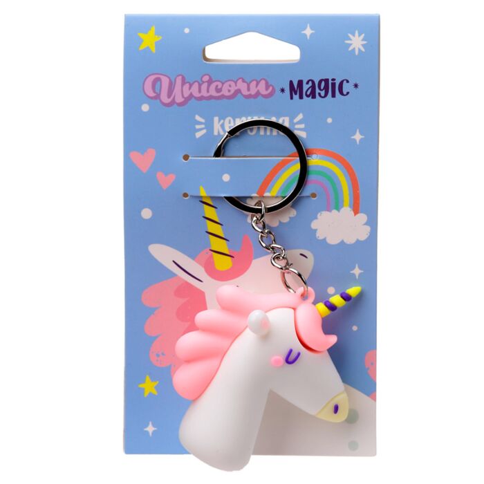 Breloc 3D din PVC - Unicorn Magic