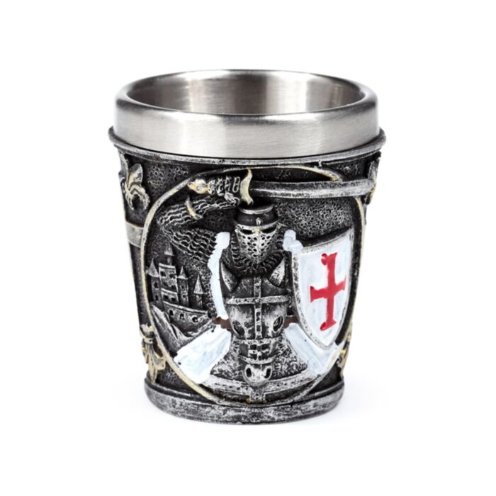 Pahar pentru Shoturi - Cavaler Medieval cu Scut