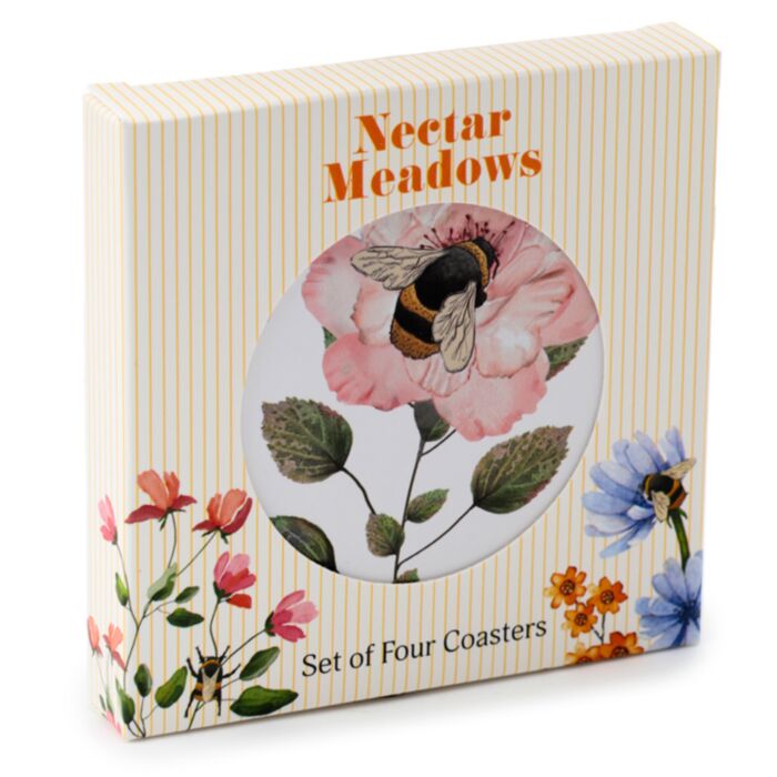 Set de 4 Suporturi pentru Pahare din Plută - Nectar Meadows