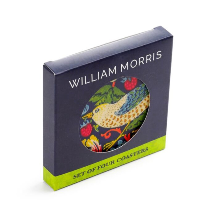 Set de 4 Suporturi de Pahare din Plută - William Morris