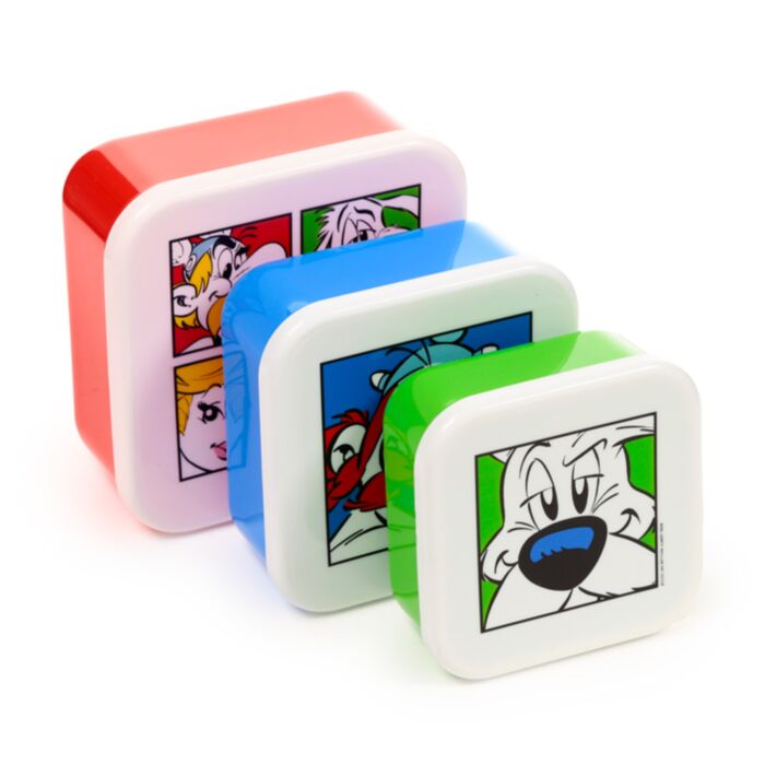 Set de 3 Cutii pentru Mâncare M/L/XL - Asterix, Obelix & Dogmatix 2025