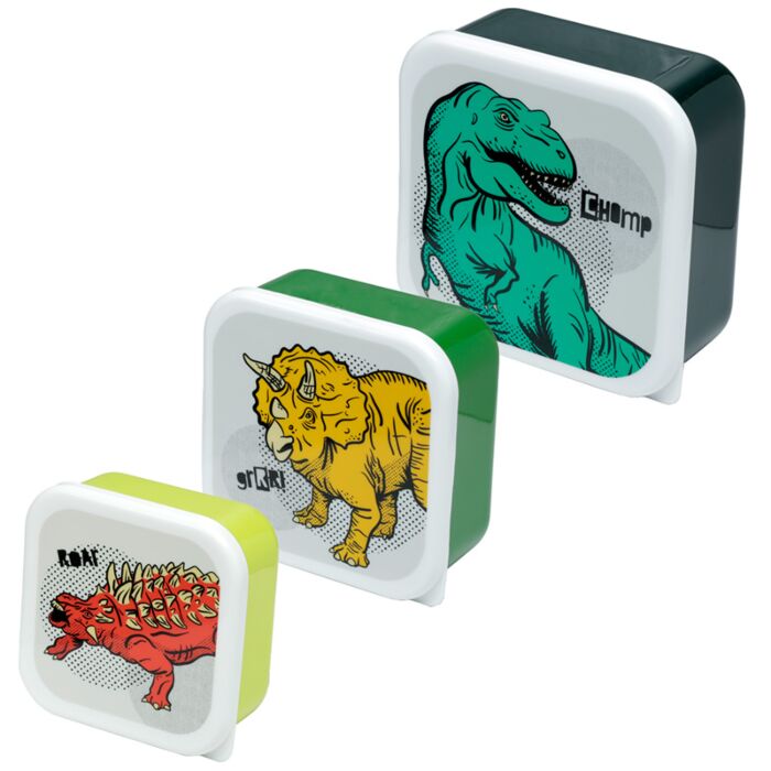 Set de 3 Cutii pentru Mâncare M/L/XL - Dinosauria