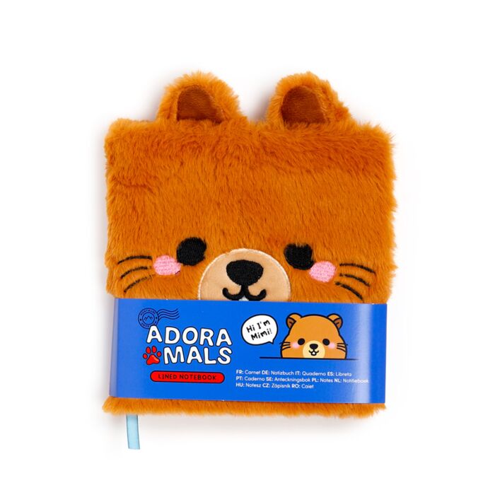 Caiet din Pluș cu Linii - Marmotă