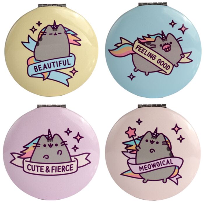Oglindă de Poșetă - Pisica Pusheen - Pusheenicorn