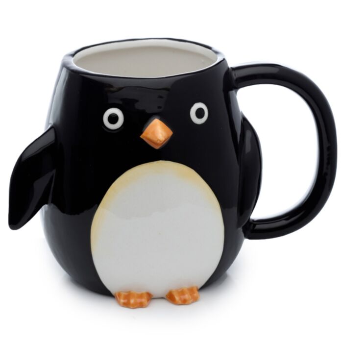 Cană cu Toartă în Formă de Pinguin